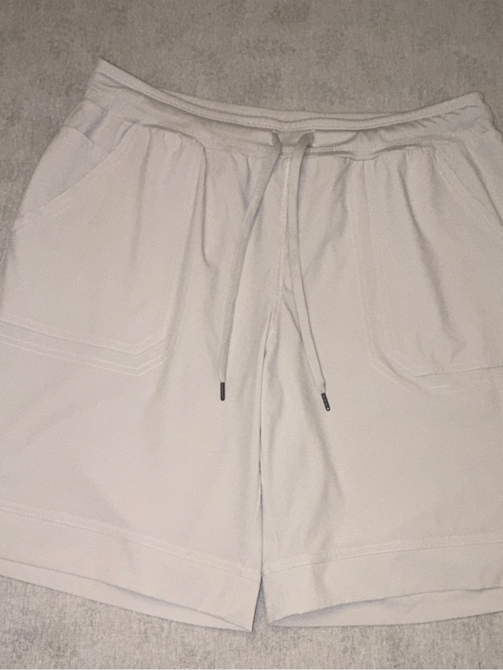 St. John's Bay Men's White Athletic Drawcord Shorts